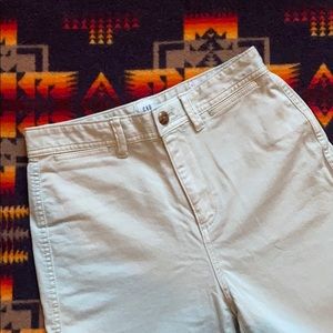 Gap High Rise Wide Leg Crop Mint Jeans